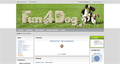 Desktop Screenshot of fun4dog.pl